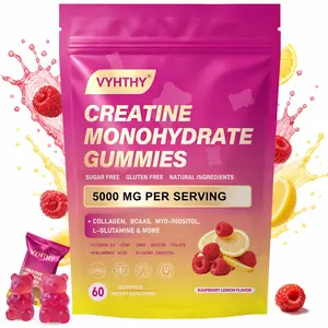 VYHTHY Creatine Monohydrate Gummies - With Creatine, Collagen, Bcaas, Inositol, Vitamin D3