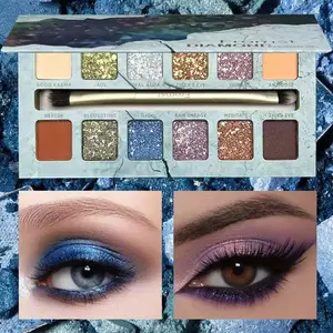 Viral 12-Color Eyeshadow Palette – Ultra-Pigmented Matte & Shimmer Set  Holiday Gift   Mother’s Day Surprise Party Eye Makeup