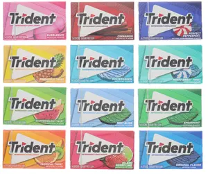 Trident Sugar Free Gum - Assorted 12 Flavors