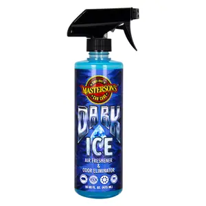 MASTERSON'S CAR CARE - DARK ICE AIR FRESHENER & ODOR ELIMINATOR (16 oz) - MCC_137_16 - Premium Sprayable Scent for Cars, Trucks, RVs, Restroom Hotels, Home, and Office - Clean Scent Removes Pet, Smoke, Food Odors