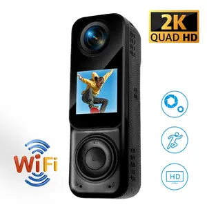 Dual-Lens 360° Action Camera, Front & Rear Dual Camera, Recording360° Panoramic + 2K UHD Video , 8x Zoom & Loop Recording , Instant WiF, Sync to Phone All-Day Portable Vlog Design, Wearable Action Camera, Wifi Sports Camera