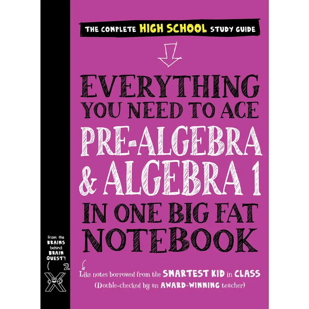 USED Book - Everything You Need to Ace Pre-Algebra and Algebra 1 in One Big Fat Notebook by Workman Publishing (Paperback) - english