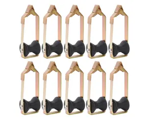 HECASA Universal 10PCs Cable Rollers 3" in diameter Aerial Construction Lineman Tools outdoor Steel+Plastic Zinc-Plated including fiber optic cable