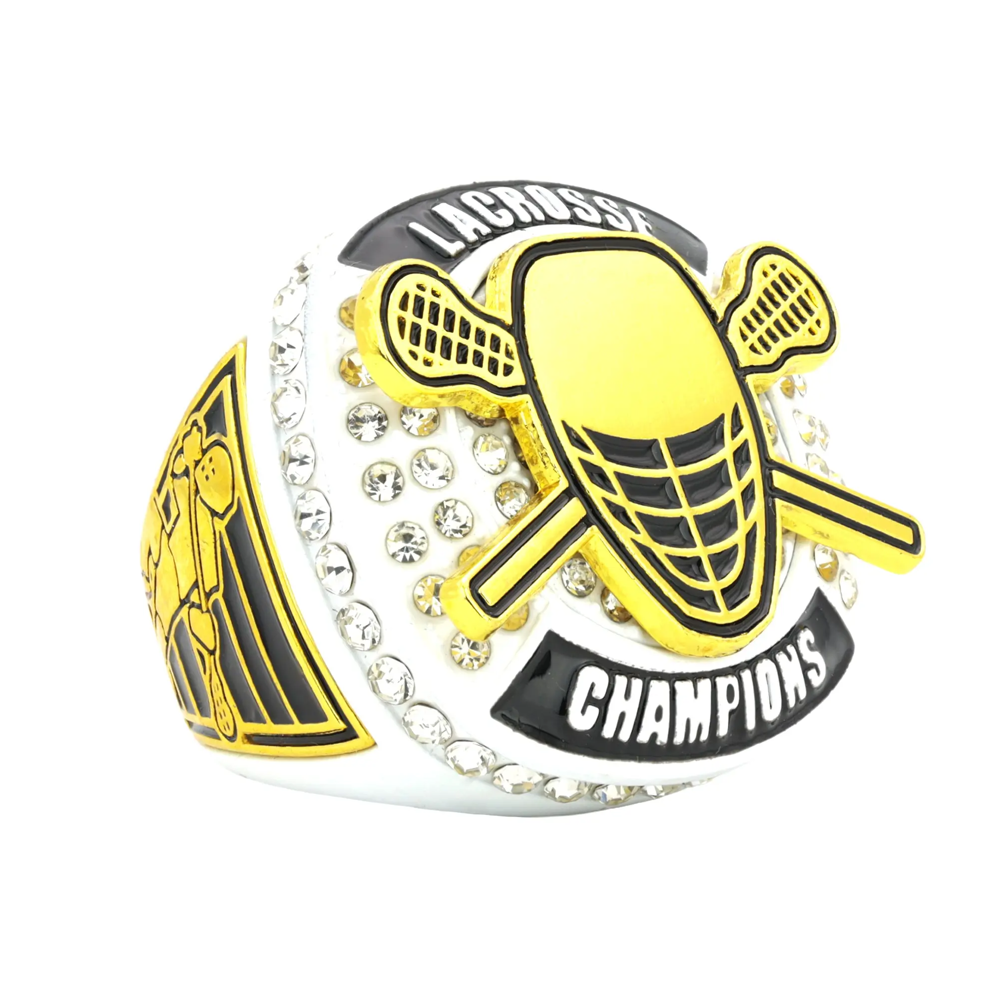 Lacrosse27 White Champions Ring
