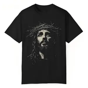 Vintage 90s Jesus Christ Shirt Unisex Christian Streetwear Religious Gift Faith Apparel Short Sleeve Cotton Crew Neck Tee