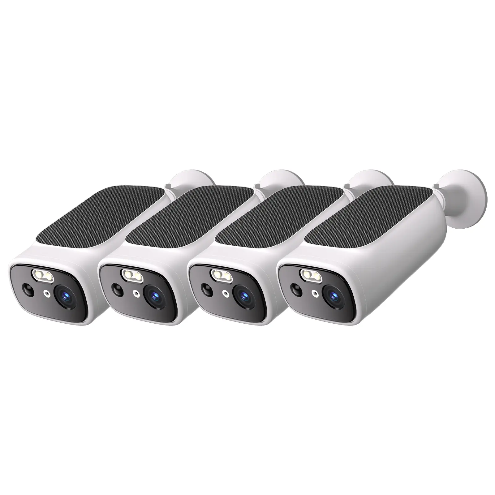 5G Security Camera Outdoor Wireless WiFi, 5G Solar Security Camera for Home Security, AI Motion Detection, Color Night Vision, SD Card/Cloud Storage, Waterproof, Compatible with Alexa/Google Home Charging-4 pack