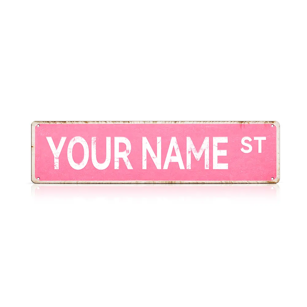Custom Retro Metal Tin Street Sign - Lightweight Print Wall Decor, Farmhouse Home Decor Plaque, Ideal Custom Style-1 Gift for Home Supplies Enthusiasts, Perfect for Anniversary & Business Gifting