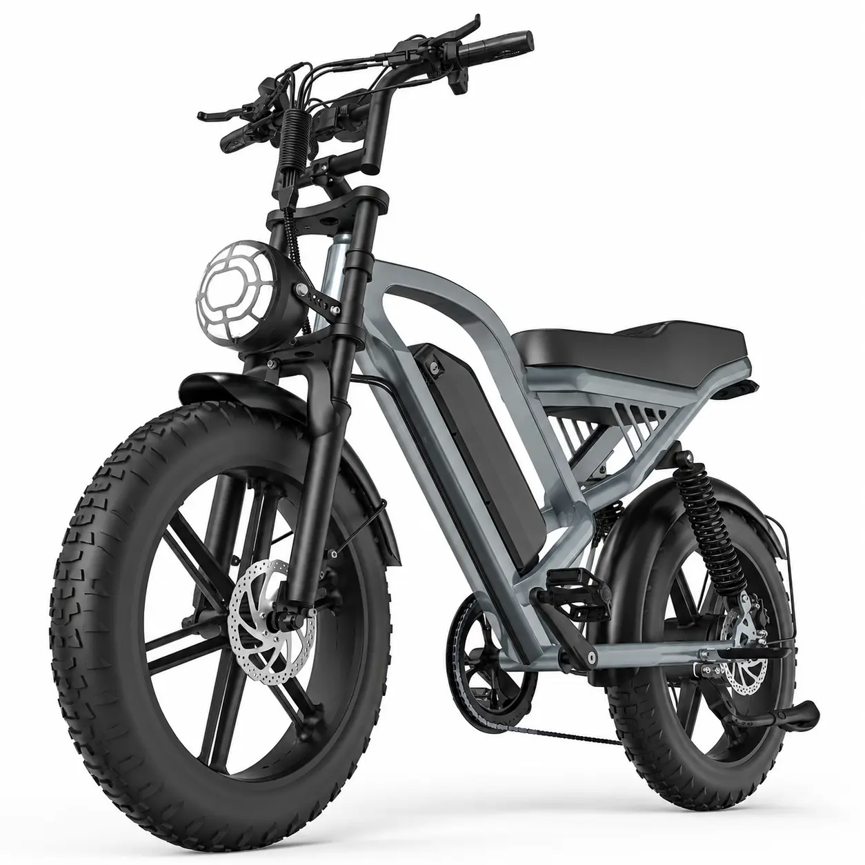 1500W Peak Electric Bike, 28MPH 20x4.0 Fat Tire, Back to School Commuter Ebike | 60Mi Range , 48V 15.6Ah, 330lb Load, 7-Speed , All-Terrain Off-Road,Front & Rear Disc Brakes, UL 2849 Certified Powerful