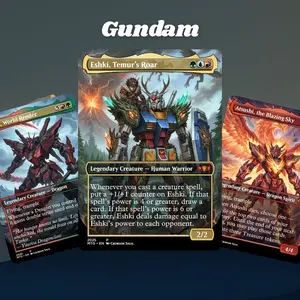 MTG Proxy 100+ Card Commander Deck Gundam Mecha Tribal Big Creatures & Ramp Synergy Strategy Theme Ready to Play Magic Style Deck Perfect Gift for Collectors and Card Players