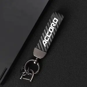 Honda Accord Carbon Fiber Car Keychain Tool Set, Premium Auto Modification Key Fob with Screwdriver & Rings, Durable Design for Everyday Use