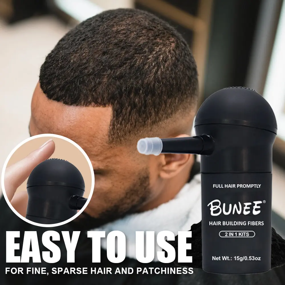 Hair Thickening Fibers (15g) - Plumps thin, fine hair for instant fullness and density - For women & men