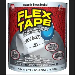 Swift Response 240244 4 in. x 5 ft. Grey Flex Tape