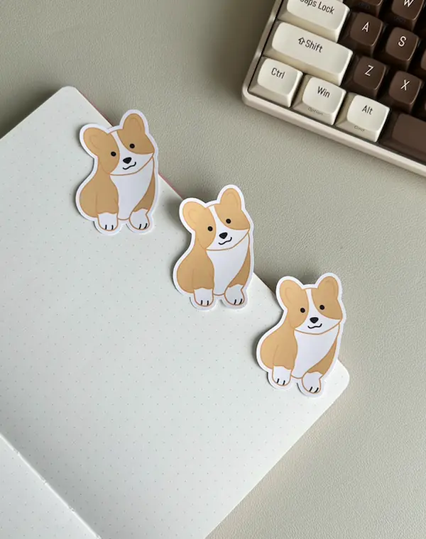 Kawaii Corgi Sticker