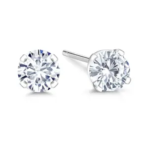 0.20 to 6 Cttw 14K Gold Lab Grown Diamond Stud Earrings | Gold Earrings For Women Men | E-F Color | VS1-VS2 Clarity