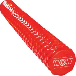 WOW Sports Vinyl-Coated Red Dipped Foam Pool Noodle - Large Size, Ribbed Grip, UV Resistant, Water Float, Pool Floaties, Swimming Floater for Farm Animal & Poultry Pet Toys