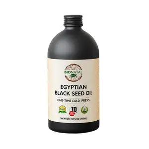 Bionatal Egyptian Black Seed Oil 16oz Glass - Body Care Oil for Comfort and Scent