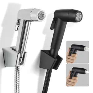 2-Mode Round Handheld Shower Sprayer Shower Hose Kit Garden Cleaning Toilet Tools Parts