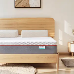 VECELO 8 Inch Mattress Gel California King Memory Foam Mattress in a Box Medium Firm Twin,Twin XL Full,Queen,King Size for Cool Night & Pressure Relief,Bliss Hybrid Memory Foam Mattress