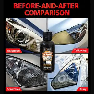 Automotive Headlight Cleaner – Headlamp Oxidation, Yellowing Repair Polish - Brings Headlights Back to Like New Condition - No Power Tools Required