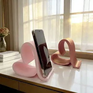 Heart-Shaped Phone Stand, 3D Printed Universal Holder, Phone Holder Design, Desktop Organizer, Multifunctional Phone Stand, Ideal for Home Office Party Decorations, Valentine's Day Christmas Gift