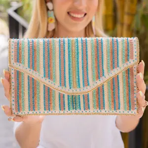 Cielo Beaded Sequin Clutch Purse