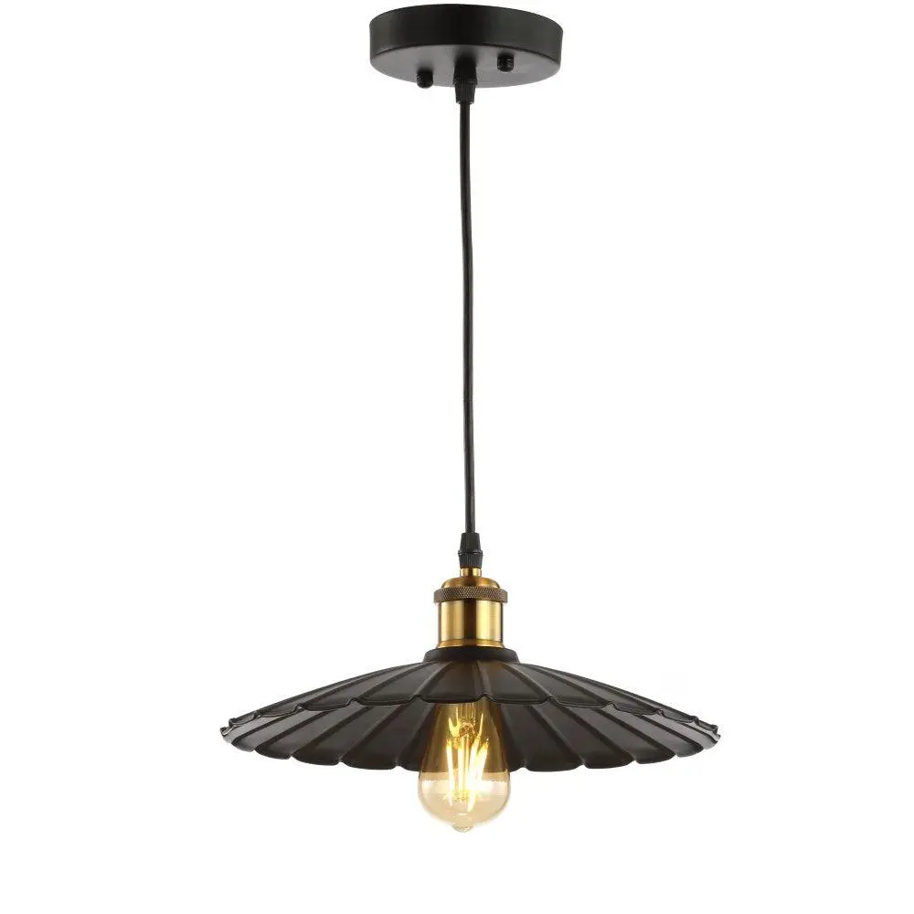 JONATHAN Y Traditional Iron-Brass Industrial Mesh LED Pendant Light with LED Bulbs - Indoor Decorative Light for Living Room, Kitchen, Home Improvement