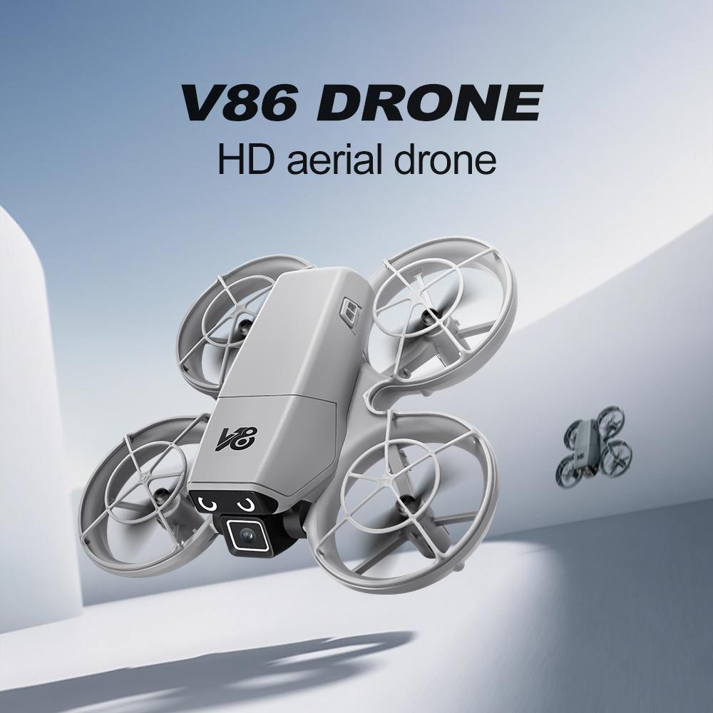 HD Mini RC Drone with Dual Cameras, Optical Flow Positioning, 360° Stunt Rolls, One-Key Takeoff and Landing, Ideal for Beginners, Indoor/Outdoor Flight, Includes 2 Batteries, Stable and Easy to Control obstacle avoidance