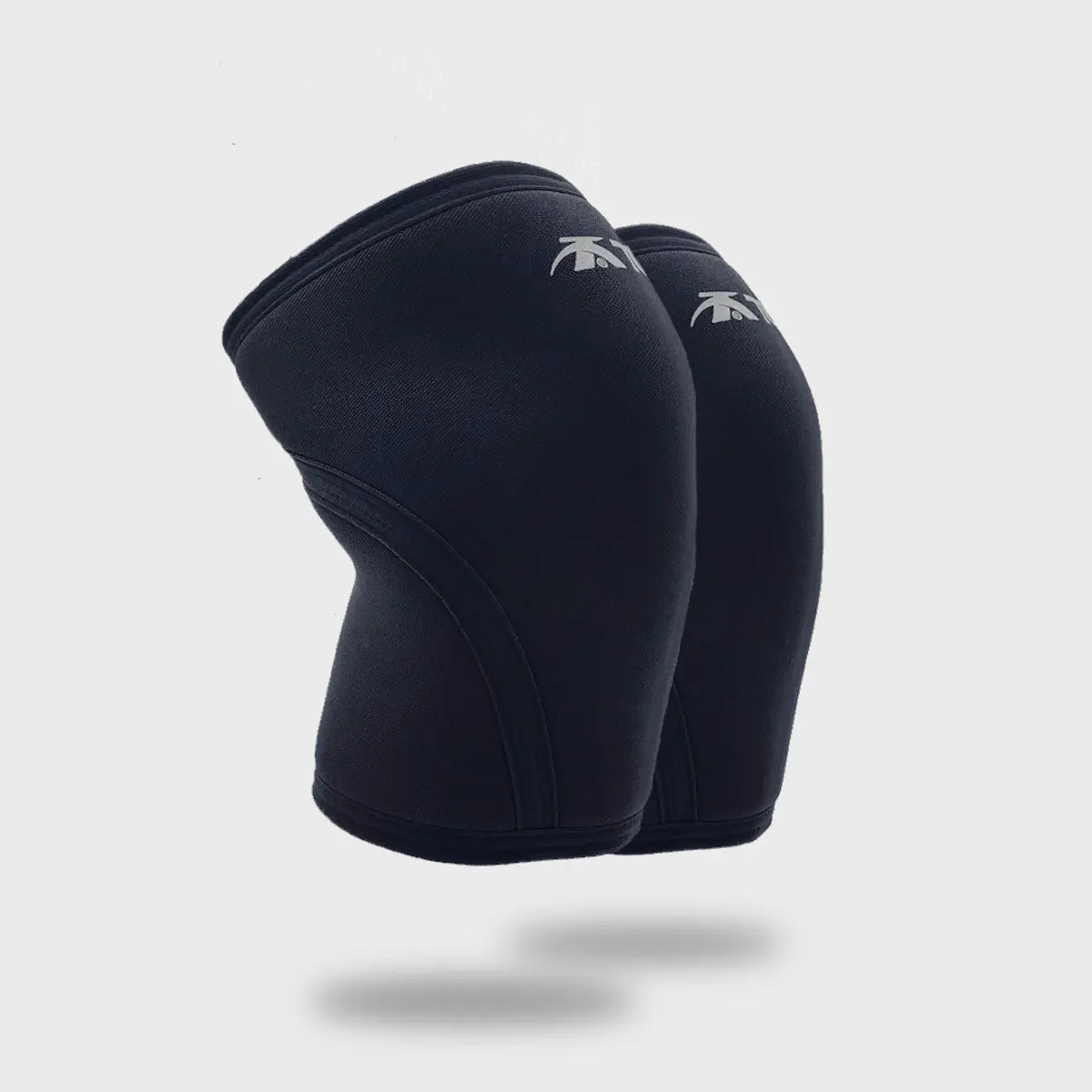 TuffWraps 7mm X-Training Sports Knee Sleeves (Pair) in Solid Black, Heavy-Duty Neoprene for Compression, Squats, CrossFit & Olympic Lifting, Sports Knee Sleeve, Knee Leg Sleeves