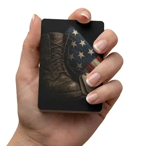Soldier's boots and flag Poker playing cards