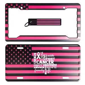 BCA American Flag License Plate, Frame, and Key Tag Combo