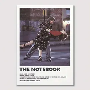 1pc  The Notebook Movie Poster, Canvas Print Wall Art, Aesthetic Film Poster, Ideal Office, Bedroom, Living Room, Corridor, And Dormitory Decor