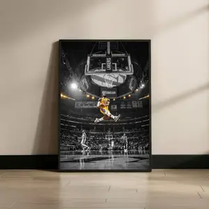[Unframe] [Free ship]LeBron James Lakers Wall Art Print, Basketball Poster, Sports Decor for Man Cave, Living Room, Office, Digital Download