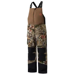 BASSDASH Splice II Men’s Insulated Waterproof Camo Hunting Bibs Ripstop Fishing Pants