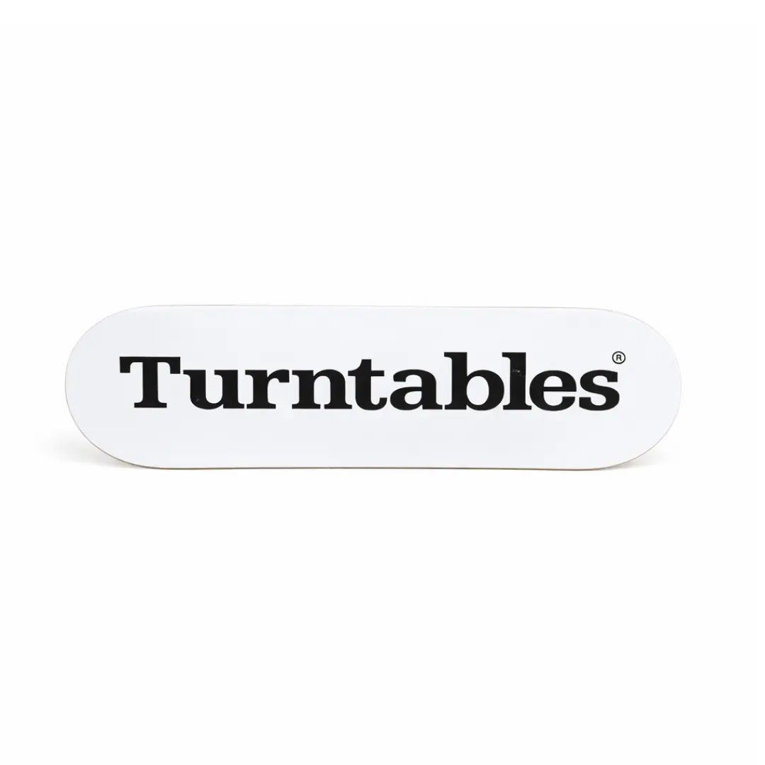 White Turntables Skateboard