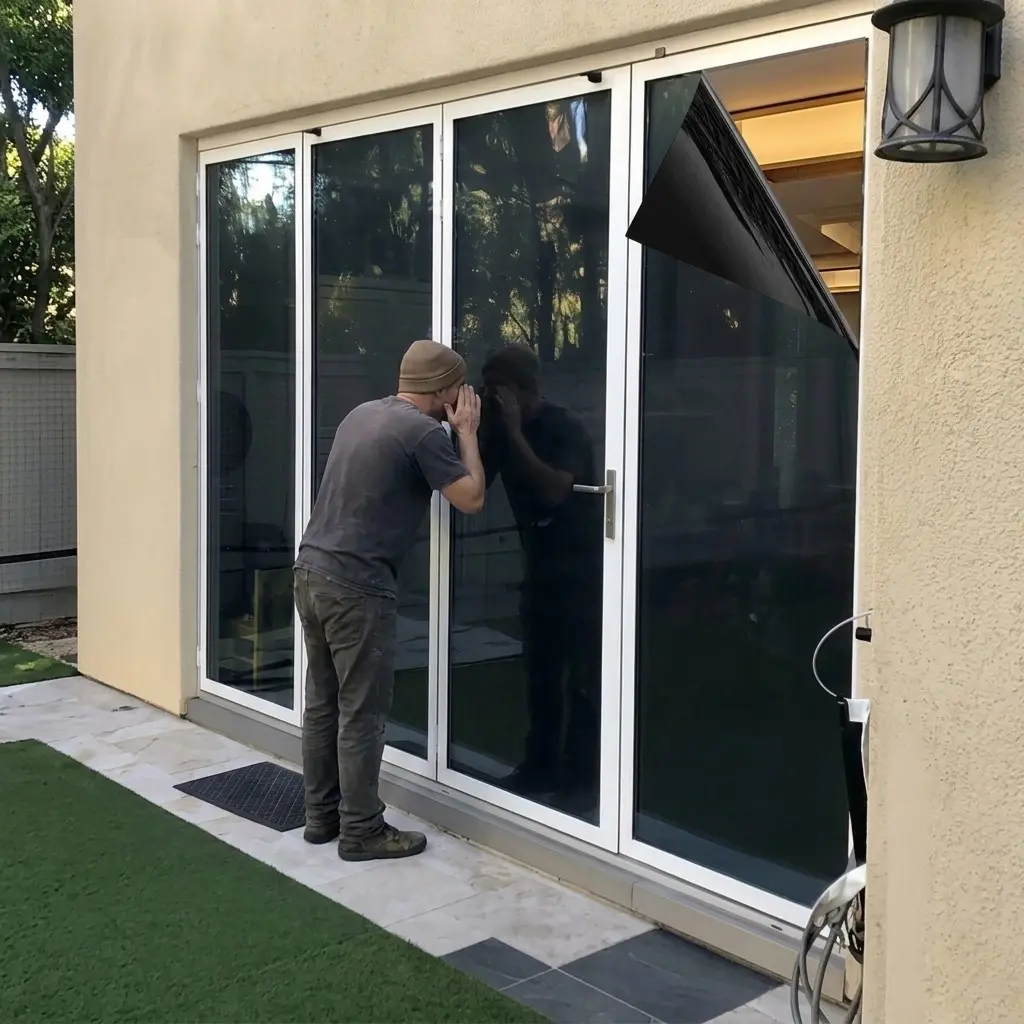 Privacy One Way Window Tint, Window Sun Blocker, 100% UV Protection, Heat Insulation, Car Window Film, Safety Film, Window Privacy Films for Home, Building, Office Decor