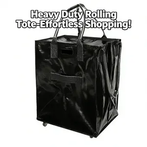 HUKEN Large Ultraviolet Reusable Grocery Bag On Wheels Shopping Trolley Rolling Tote with Zipper Closure Lightweight Carries Up to 66 lb Folds Flat Unbreakable Handles Perfect for Travel Bedroom Vanity Desk Expandable Lightweight Suitcase - Folding studen