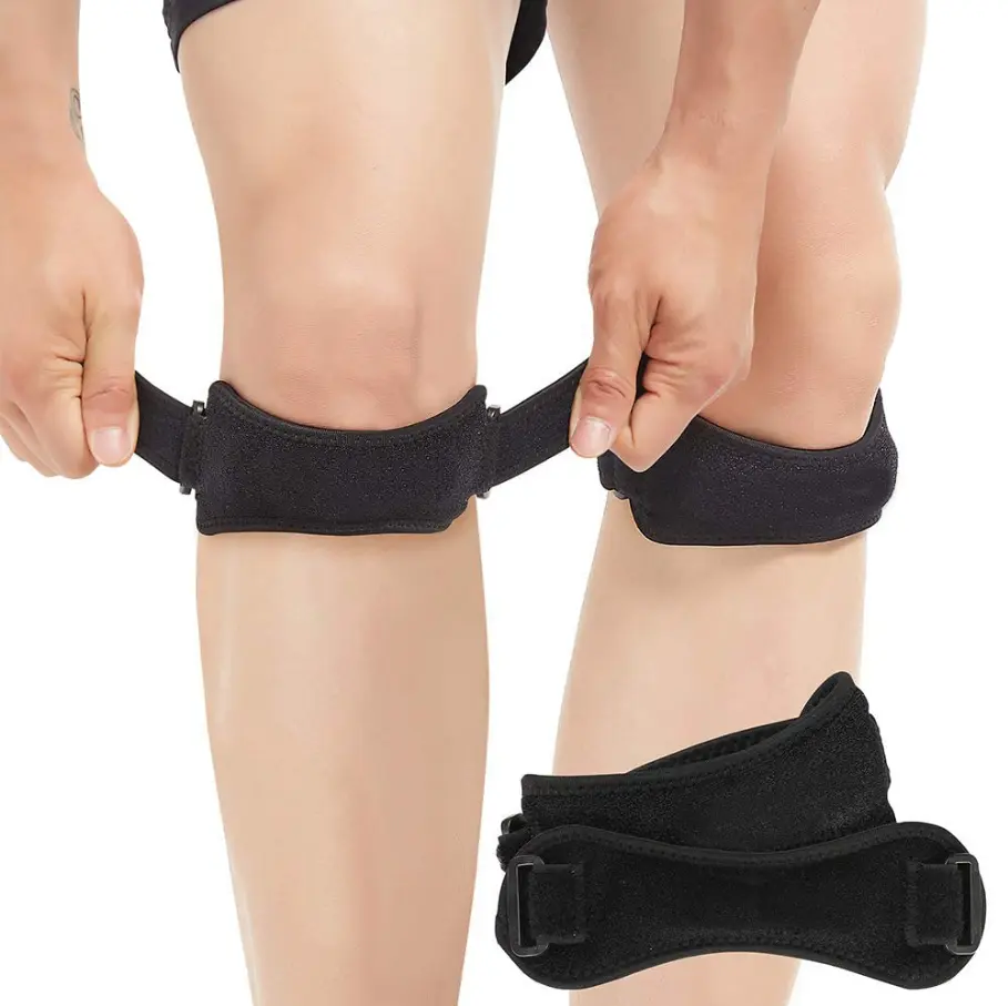 Ollas Patella Tendon Knee Strap 2 Pack, Knee Relief Support Brace Hiking, Soccer, Basketball, Running, Jumpers Knee, Tennis, Tendonitis, Volleyball & Squats