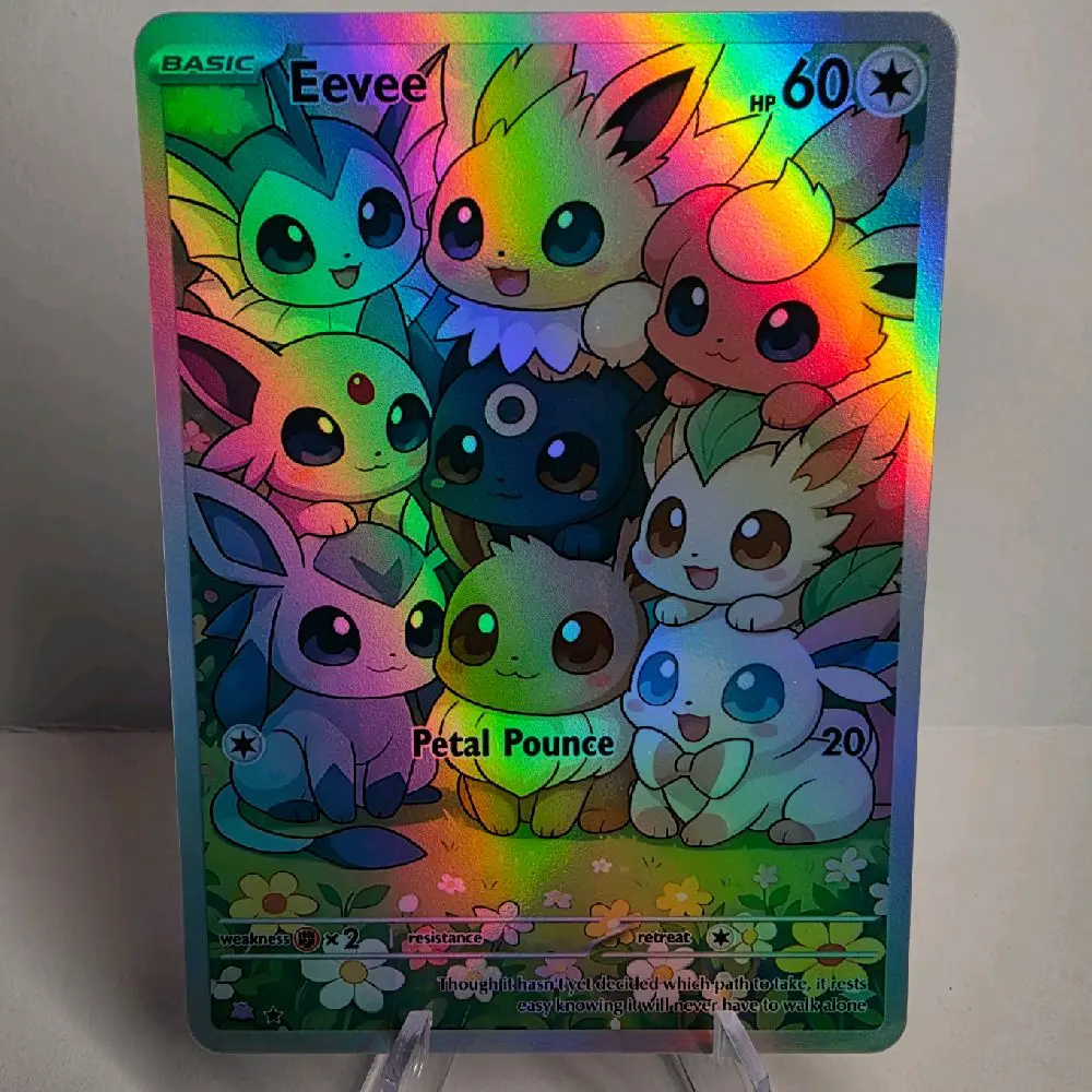 Custom Eeveelution Alt-Art Card | Rainbow Holo, Dragon Skin & Stardust Textures