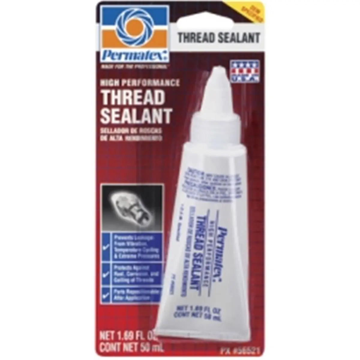 Permatex  High Performance Thread Sealant, 50 ml Tube Carded