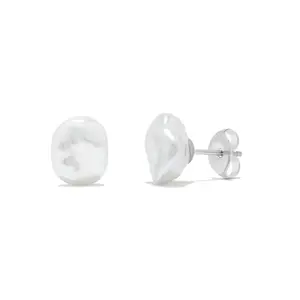 Freshwater Keshi Stud Earrings