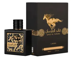 Lattafa Perfumes Qaed Al Fursan Perfume By Lattafa  Black 3.4/3.3 Edp Unisex | Citrusy , Fresh , Lemon | Men's First Choice