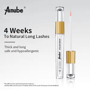 Ainube Lashgrow Serum,Promotes Natural LashGrowth for Longer, Thicker Lashes | Powered byPlant-Based Extraction Technology | Ginseng RootNourishes Lash Roots & Enhances Growth | Gentle& Non-lrritating