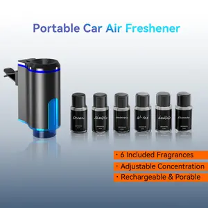 Smart Portable Air Purifier with 3 Spray Levels and LED Light, Ideal for Cars, Rooms, Studios, Offices, Air Freshener Machine, Air Purifying