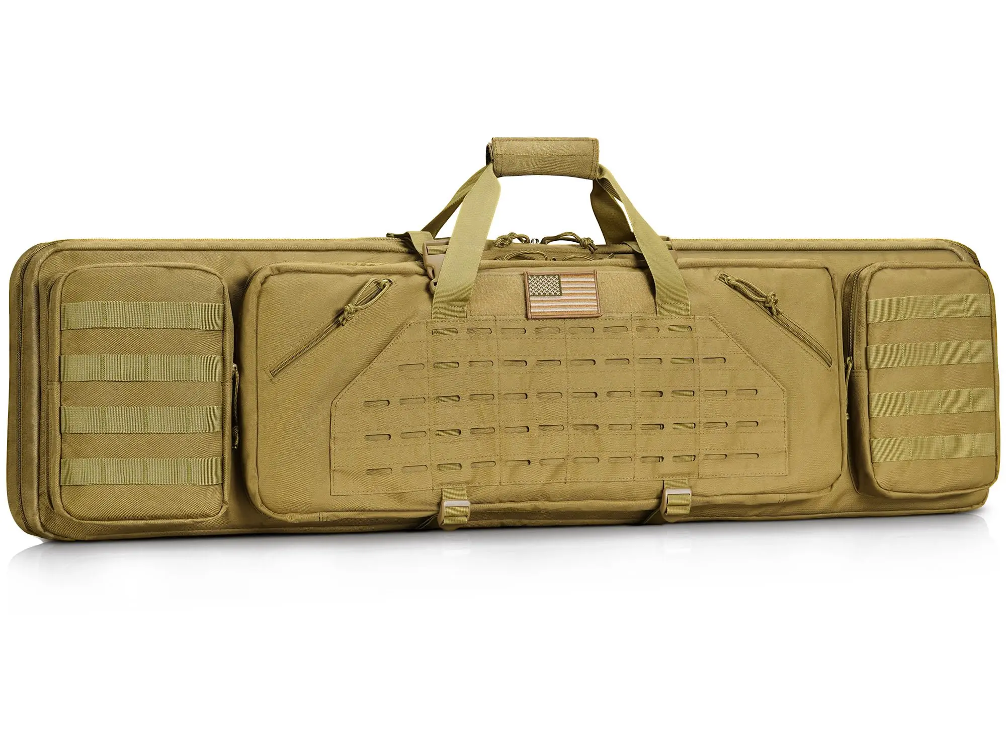 36" 42" Soft Case Tactical Double Long Bag, with Lockable Zipper and Backpack Strap, Backpack Bag Case for Outdoor Hunting Shooting Range