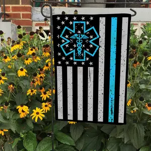 Thin White Line Ems Emt Paramedic American Flag, 4Th Of July Flag, Patriotic House Flag, 4Th Of July Decoration First Responders Garden Flag 45803 126
