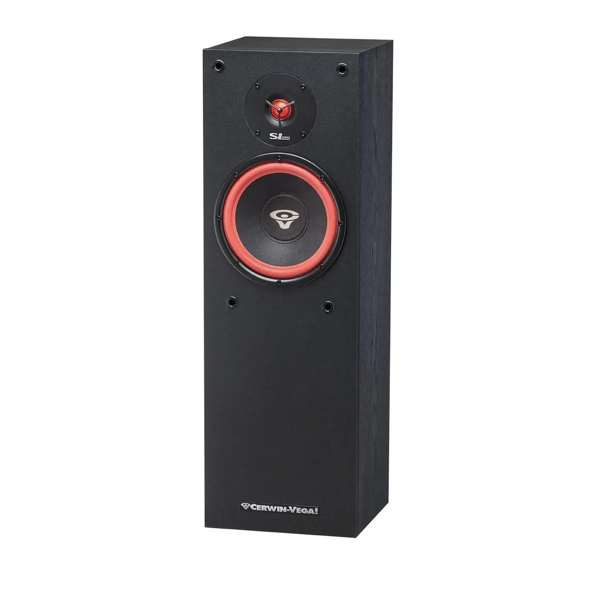 Cerwin Vega Mobile CV SL Series 8" Floor Standing Bass Speaker - SL-8, 2-Way, 8" Woofer, 1" Soft Dome Tweeter, Extended Lows, High-Quality Audios for Home Audio Systems, Home Cinema, Music Setup, Bass Speakers