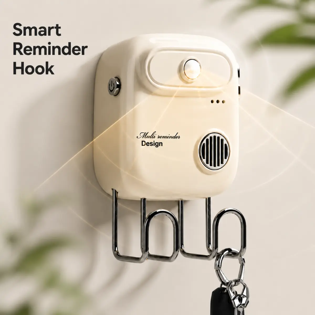 Smart Voice Home Reminder Device – Outgoing Alert with Anti-Forget Key Sensor, Pre-Leaving Reminder for Essentials, Easy Setup, Perfect for Seniors & Busy Families, Practical Daily Home Assistant for Kitchen, Cooking Tasks, Stove and Appliance Reminders