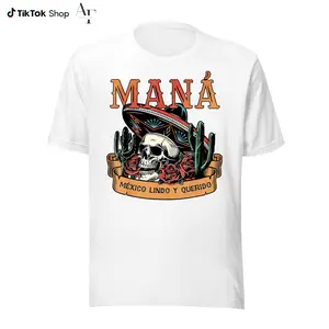 Maná Mexico Music Shirt, Latin Rock Band T Shirt, Vintage Graphic Tee, Unisex Concert Outfit Top for Fans