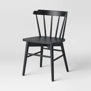 Wooden Barrel Dining Chair Black - Threshold, Assembly Required