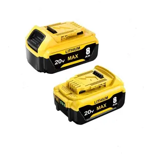 Dual 8.0Ah Battery Pack Replace for DeWalt Tools | DCB200 Replacement with Exceptional Compatibility | High-Capacity Performance